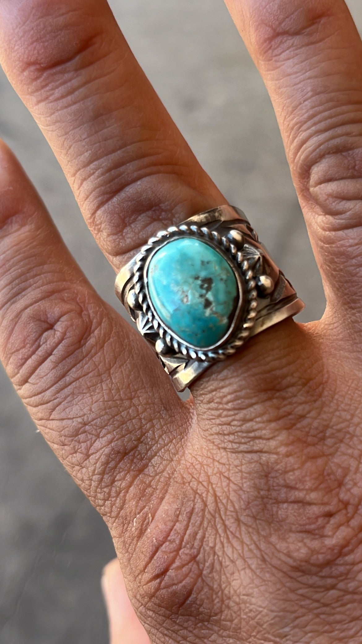 Kingman turquoise ring