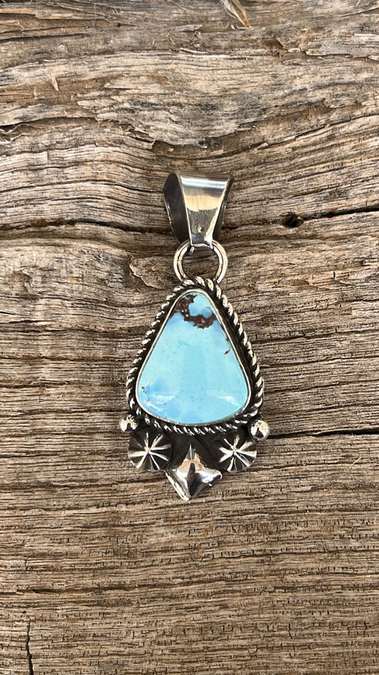 Golden hills turquoise pendent