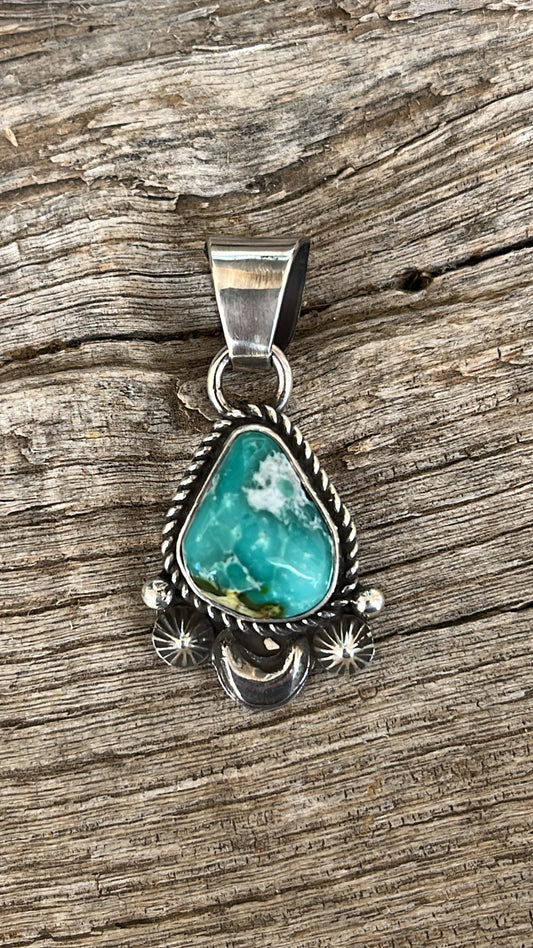 Sonoran gold turquoise pendent