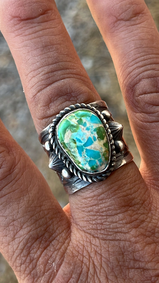 Sonoran mountain turquoise ring