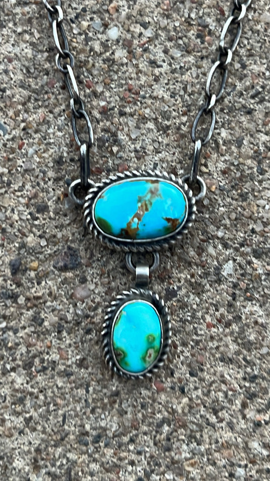 Sonoran mountain turquoise choker necklace