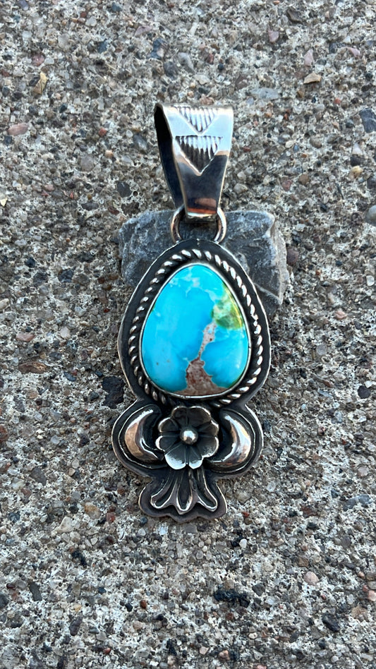 Sonoran mountain turquoise pendent