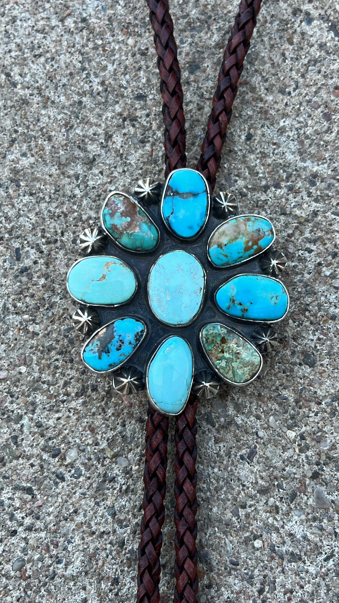 Kingman turquoise bolo