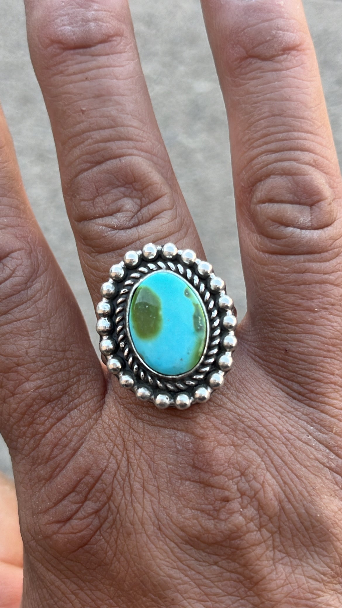 Sonoran mountain turquoise ring