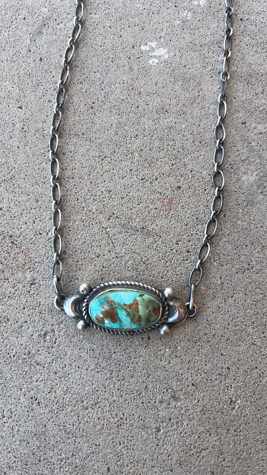 Royston turquoise choker necklace