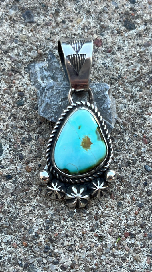 Sonoran mountain turquoise pendent